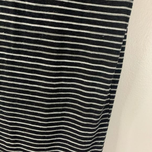 Derek Lam Design Nation Stretch Short Stripe Drop Waist Dress Large L Linen - Picture 7 of 13